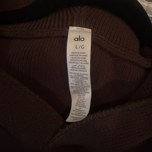 ALO Yoga Espresso Brown Hooded Sweatshirt - Picture 4 of 4
